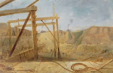 Oberer Pier des Inneren Hafens, Blick nach innen, Mai 1829